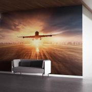 Piste inen uçak poster duvar kağıdı