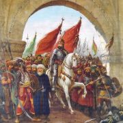 Fatih Sultan Mehmet İstanbul kapılarında poster duvar kağıdı