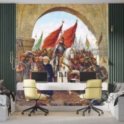 Fatih Sultan Mehmet İstanbul kapılarında poster duvar kağıdı