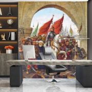 Fatih Sultan Mehmet İstanbul kapılarında poster duvar kağıdı