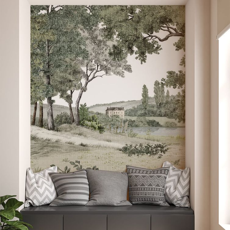 Doğanın içinde konak poster duvar kağıdı