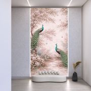 Patikada iki tavus kuşu poster duvar kağıdı