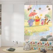 Gökkuşağı altında hayvanlar çocuk odası poster duvar kağıdı