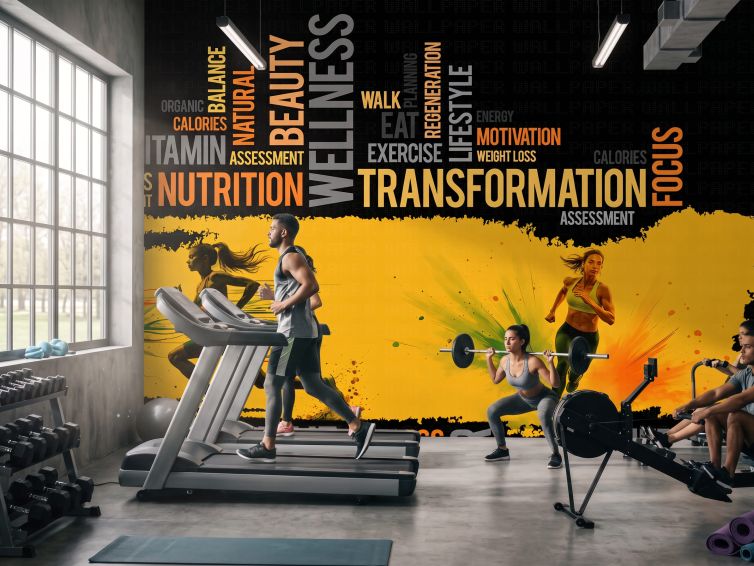 Spor yapan kadınlar poster duvar kağıdı